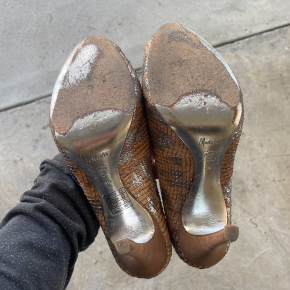 MARCIANO Snakeskin Heels - Picture 8 of 9